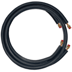 Ductless Lineset, 1/4" x 5/8" x 25', 3/8, Black Standard