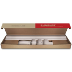 Slimduct 3-1/4" Wall Duct Kit, White 100