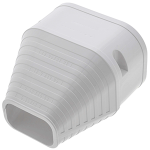 Slimduct 3-1/4" End Fitting, White 100