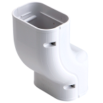 Slimduct 3-1/4" Fixed Offset 2" Ell,  White 100